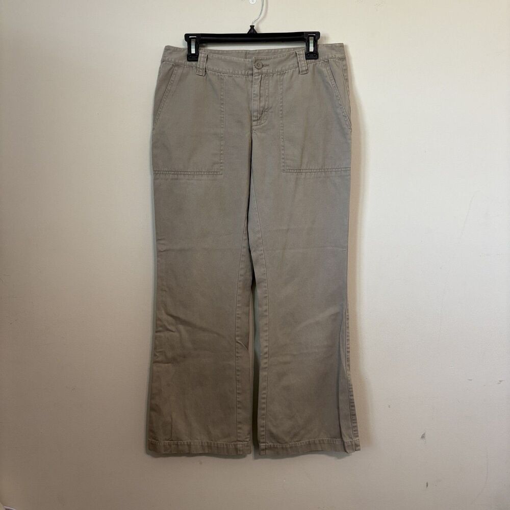 Vtg The North Face Women's Khaki Bootcut Size 8 Short 100% cotton